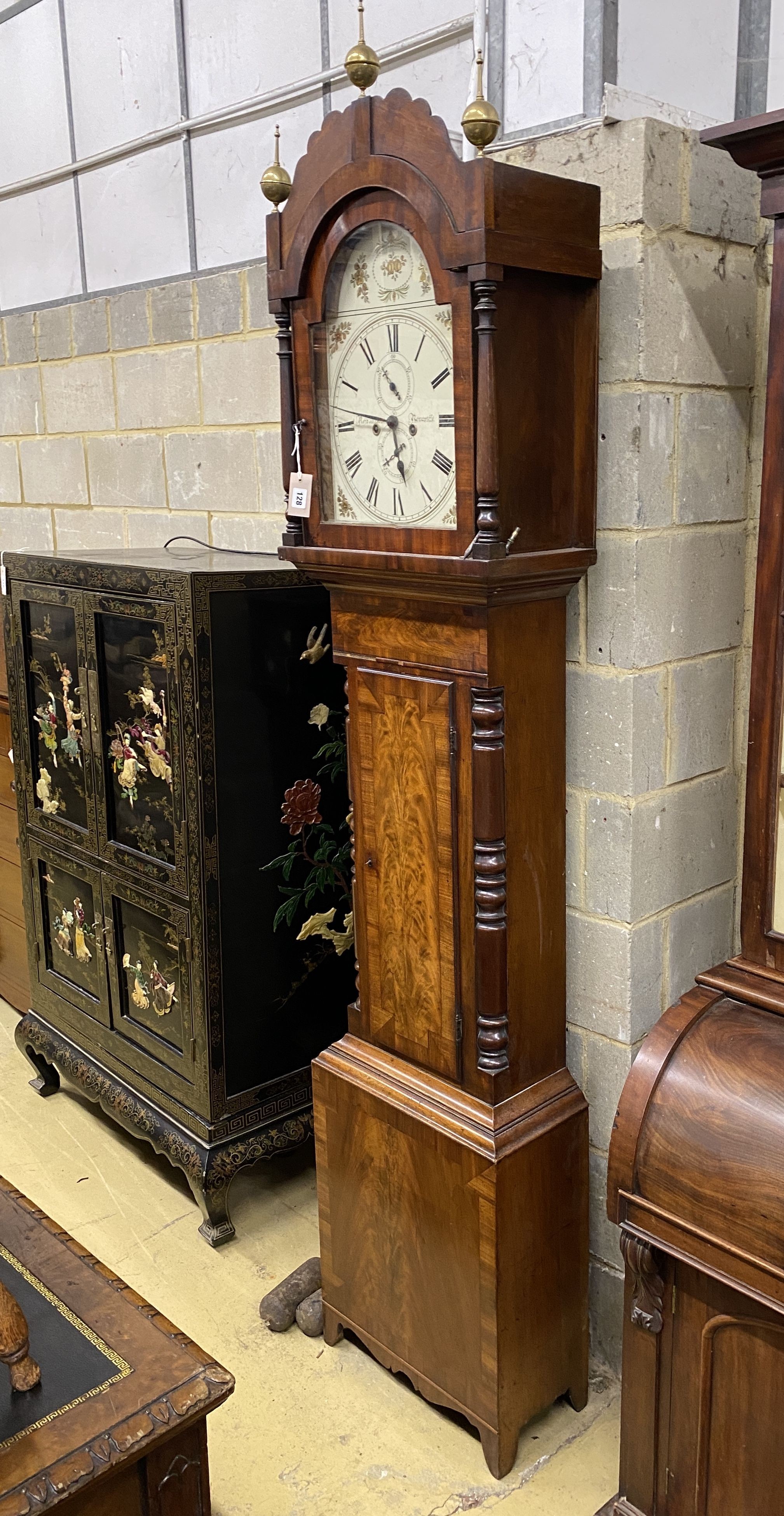 A Victorian mahogany 8 day longcase clock, marked Reid & Son, Newcastle, height 234cm